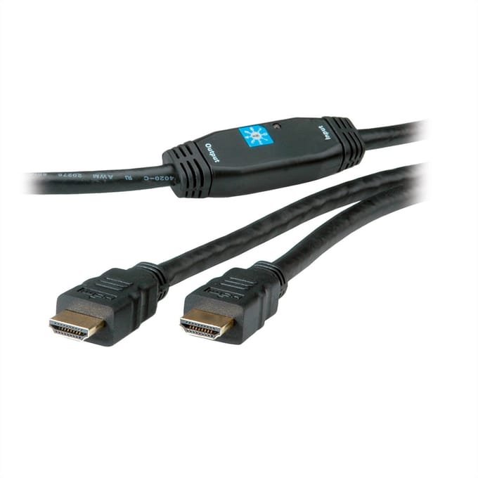 ROLINE HDMI High Speed ​​Kabel, met repeater, 30 m