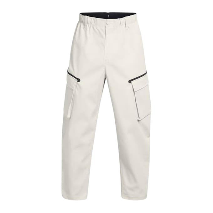 Under Armour Heren-joggingbroek in losse pasvorm met cargo-stijl (Wit)