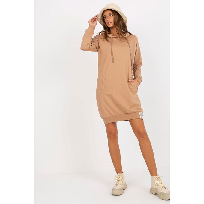 Urban Hooded Ease Dress - Beige / Einheitsgröße
