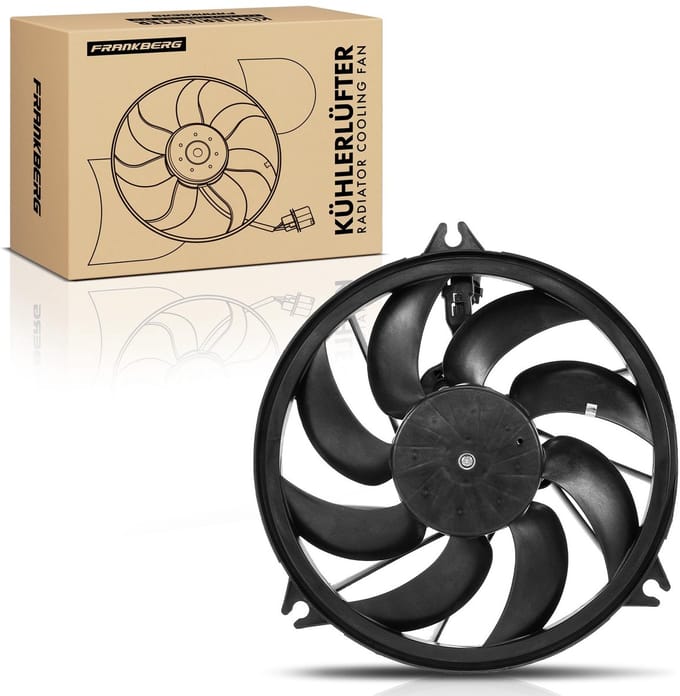 Frankberg 1x Motorradiateur Enkele ventilator