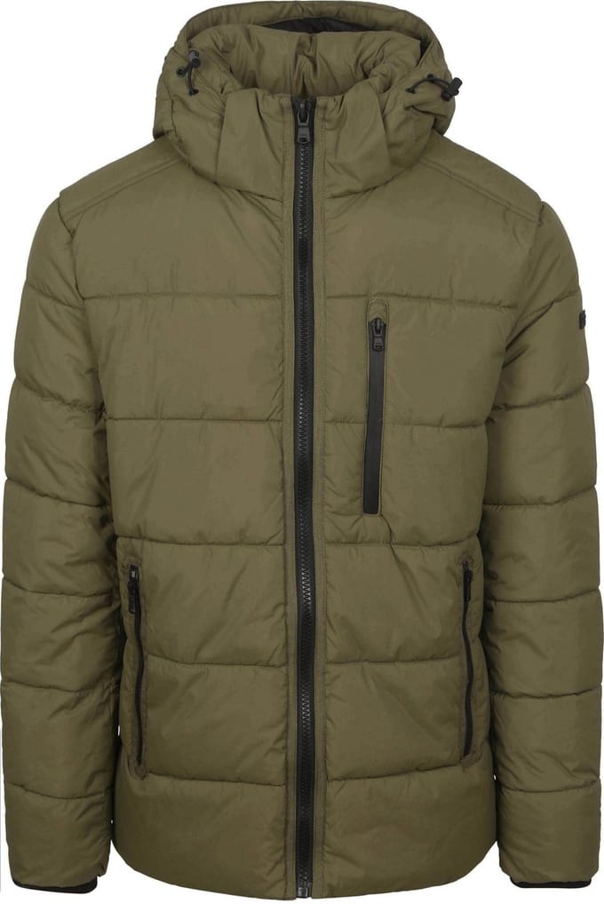 McGregor Hooded Bomber Jacket Moss Green Größe: M | Winterjacken Outlet | Herren | Grün