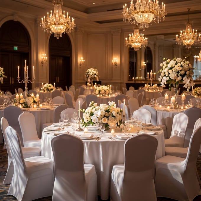 Froadp 100x universele stoelhoezen Witte stretchhoezen Bruiloftsbanket Hoezen Decoratie