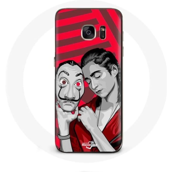 Coque - La casa de papel - Samsung Galaxy S7 - Souple - Rouge - Protection