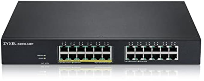 24-poorts PoE-switch met 130 Watt - Slimme Hybrid Mode Switch voor Rackmount