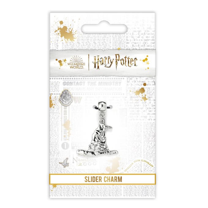 The Carat Shop - Harry Potter - Sorting Hat Slider Charm - Sorteerhoed Slider Bedel - Zilverkleurig