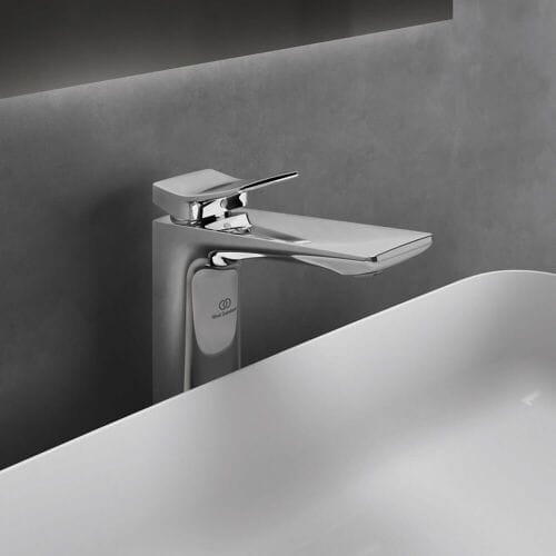 Ideal Standard basin mixer with long base, without drain BC758AA