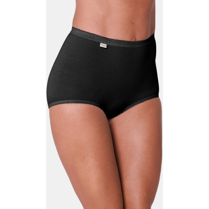 Twee tailleslips - zwart - Gr. 54 van Goldner Fashion
