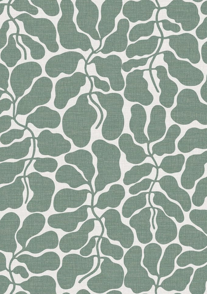 Boråstapeter Vliesbehang 2073 - Swedish Designers - Botanisch Groen - 49cm x 10.05m