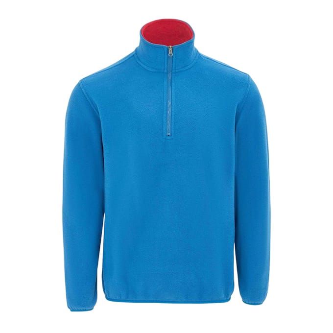 Donnay Heren Quarter Zip Fleecejack (Blauw)