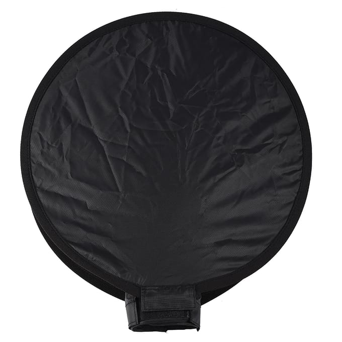 Mini Draagbare Ronde Beauty Dish Speedlite Flits Diffuser Softbox (40 cm) black