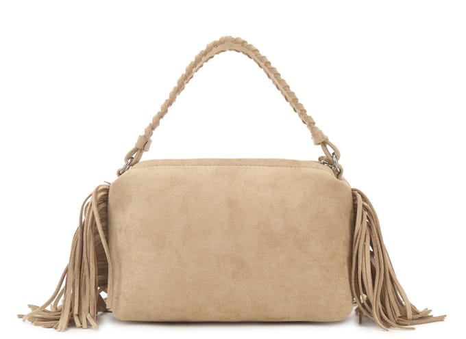 Giuliano kunstlederen suede handtas Lunelle - Dames - Taupe