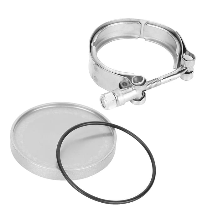 Universeel 2in BOV Afsluitplaat Dop Flens Adapter Plug Afdekplaat Klem  minder dan br meer dan white