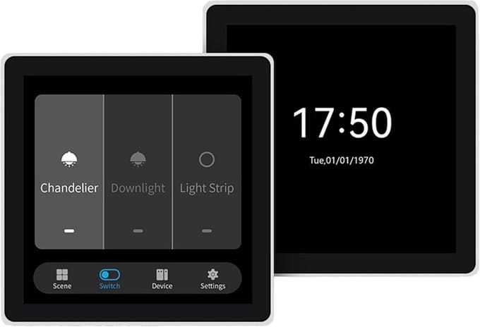 Smart Home Bedieningspaneel - Touchscreen Schakelaar - Centraal Apparaten Sturen - 4 Inch HD LCD Scherm