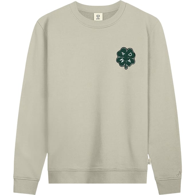 A-DAM Sweatshirt Green Lucky Clover Ficus Größe: M | Pullover Outlet | Herren | Grün