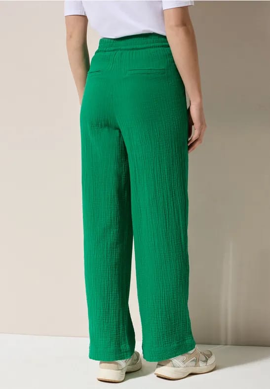 Wide Legs mousseline broek