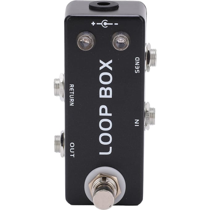 Gitaar Loop Effect Metaal Zwart Mini Pedaal True Bypass Kanaalkeuze voor Elektrische Bas black