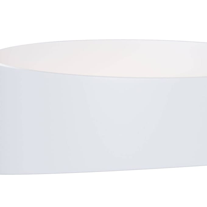 Maytoni LED wandlamp Trame, ovale vorm in wit