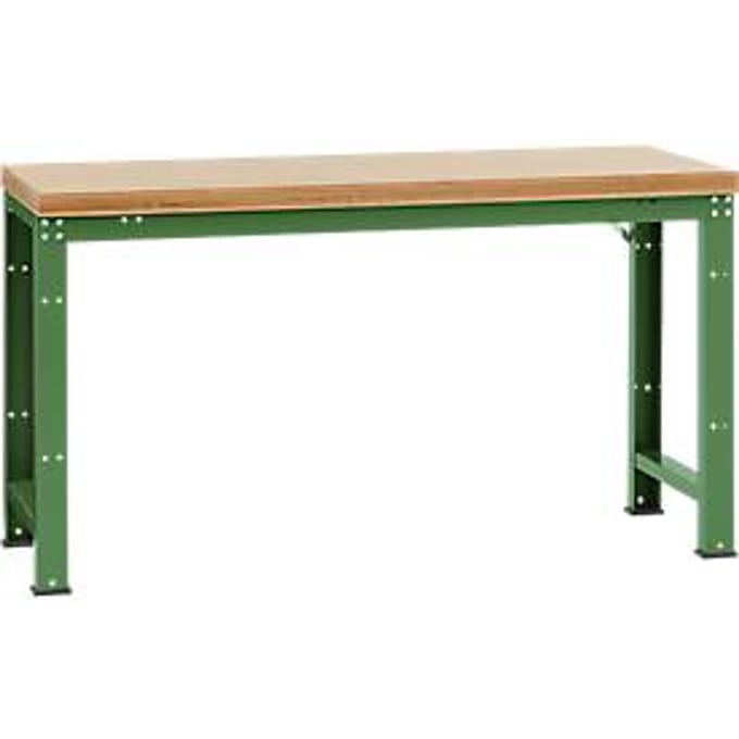 Manuflex werkbank Profi standaard, Tafelblad multiplex B 1750 x D 700, resedagroen
