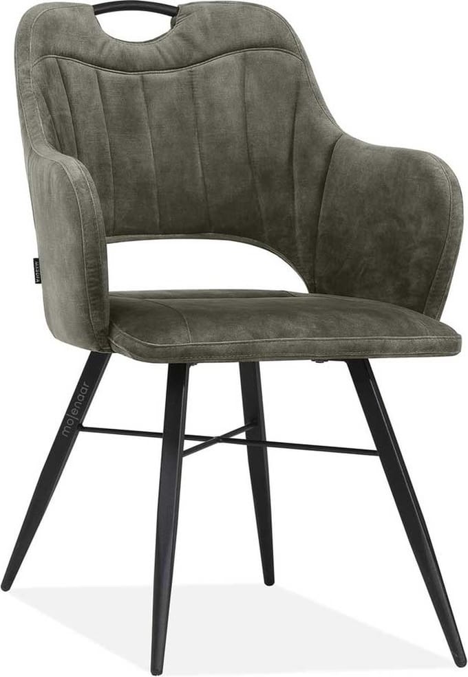 MX Sofa Eetkamerstoel Jewel Goldy Hunter met armleuning