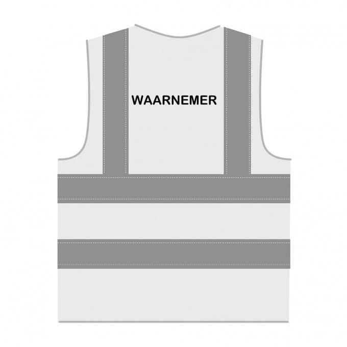 Waarnemer hesje RWS wit