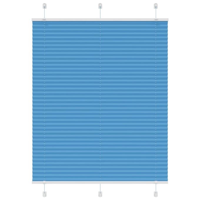vidaXL - Plissé - rolgordijn - 105x100cm - stofbreedte - 104,4cm - polyester - blauw