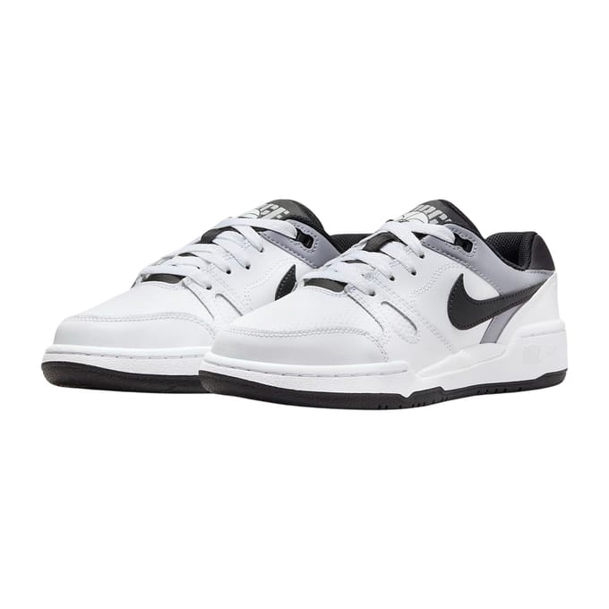 Nike Full Force Low GS Wit Zwart Kindersneakers Pewter FV5929-101 32 white