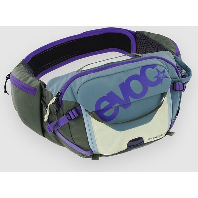 Evoc Hip Pack Pro 3 Hydration 1.5L - Heuptas 28 cm (steel/violet/dark olive)