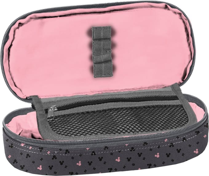 Disney Minnie Mouse Etui - 23 x 10 x 5 cm - Grijs