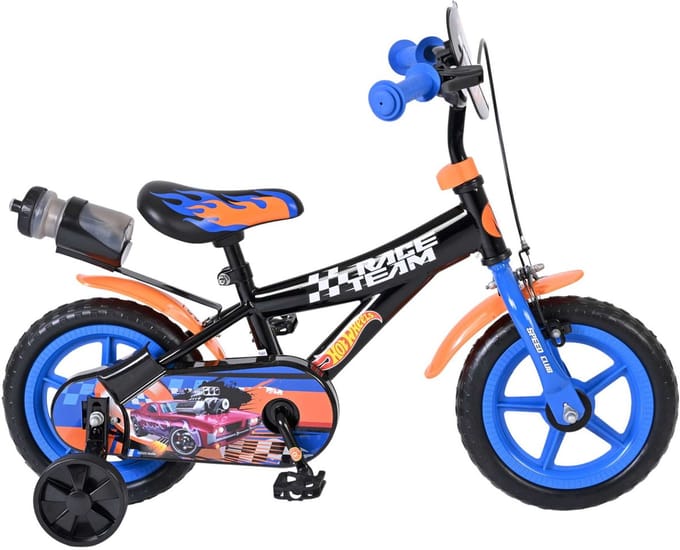 Hot Wheels Kinderfiets - Jongens - Mag Wheels - 12 inch - Zwart