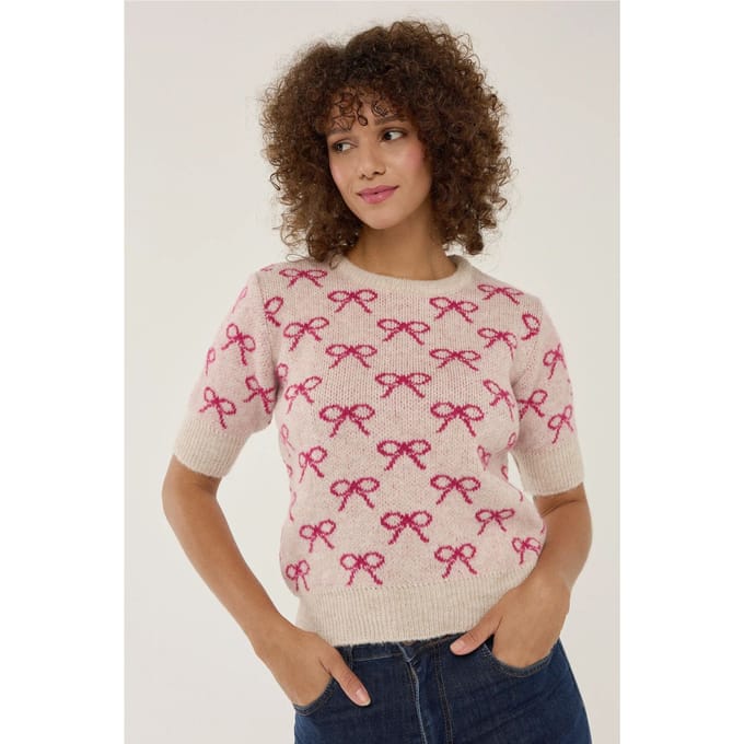 Strikpatroon Korte Mouwen Trui