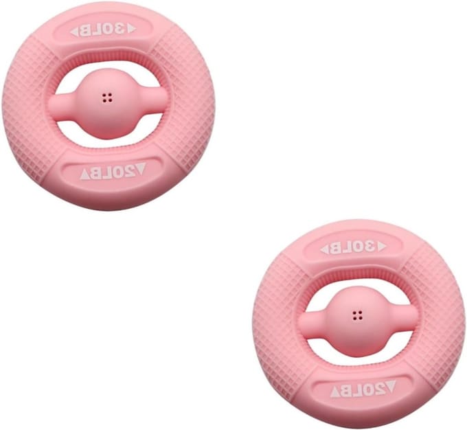 Hand Grip Trainer - Krachtring - Hand Kracht Training - Compact Lichtgewicht - 7.8 x 7.8 cm - Roze