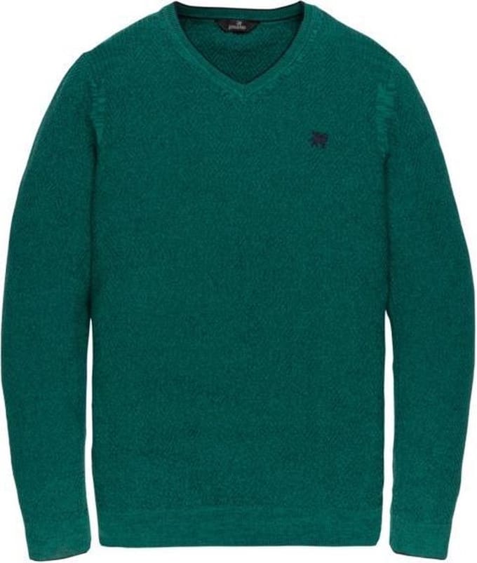 Trui Vanguard groen v-hals