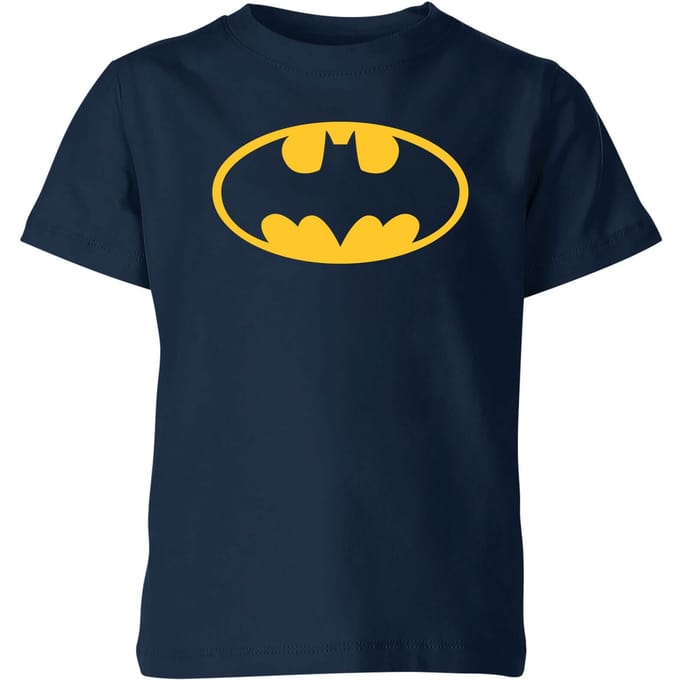 Justice League Batman Logo Kids' T-Shirt - Navy - 110/116 (5-6 jaar)