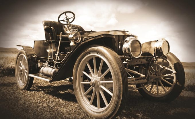 Vintage Car Photo Wallcovering