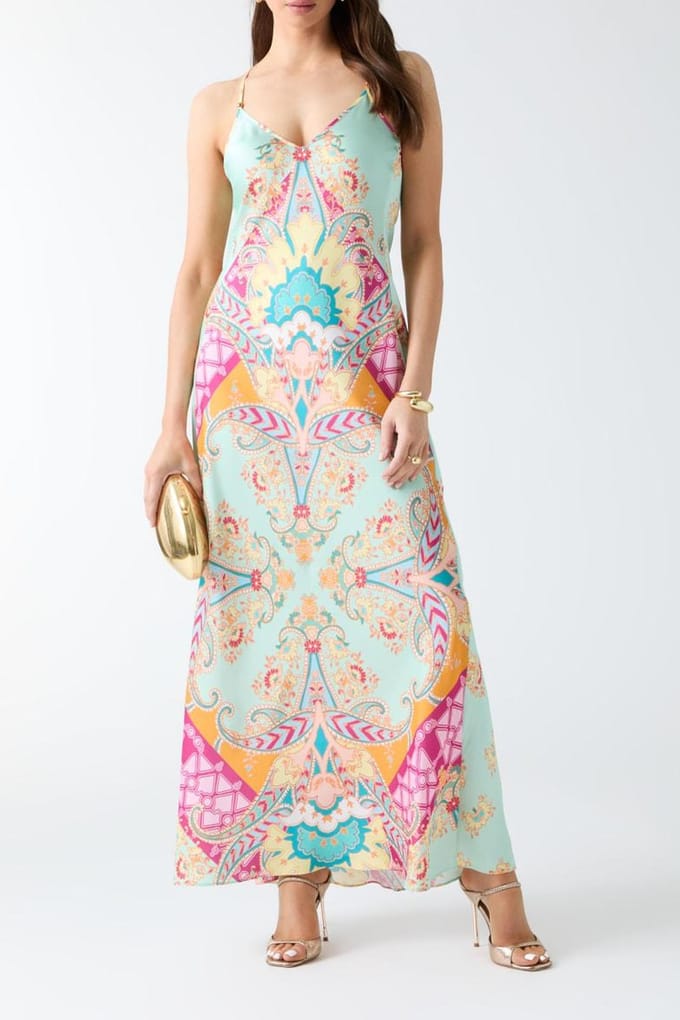 GUESS Grenada Sl Maxi Dres Grenada Print Taglia: 38 | Maxi abiti Outlet | Donna