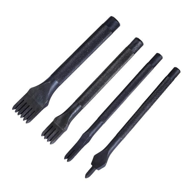 DIY-ledergereedschap 3/4/5/6 mm perforator, prikijzer, perforator, diamantsteekbeitelset 4mm