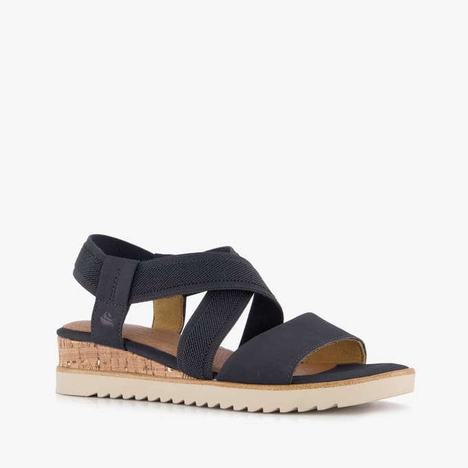 Jana dames sandalen met H-leest blauw - Maat 41