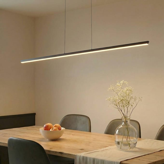 Lucande LED hanglamp Solvar, 158 cm, zwart, CCT, dimbaar