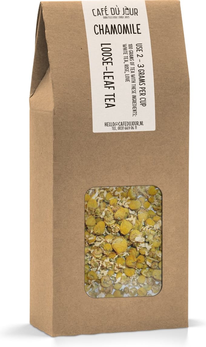 Pure Kamille - Kruidenthee 100 gram - Café du Jour losse thee