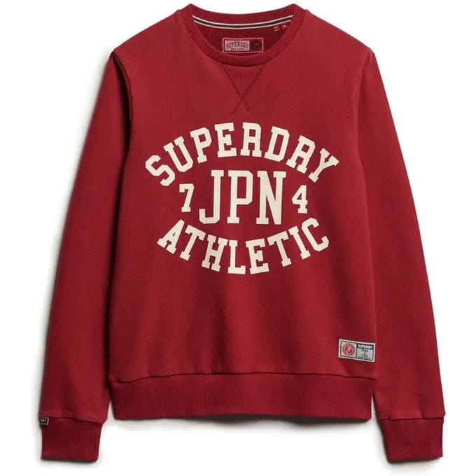 Superdry - Atheltic sweatshirt met print - Heren - Truien
