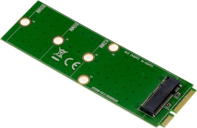 Interface Adapter - SSD Omvormer - M.2 naar mSATA - SATA M.2 compatibel - 2280 2260 2242