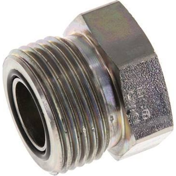 UN 1-3/16''-12 Verzinkt Stalen Plug ORFS 400 Bar