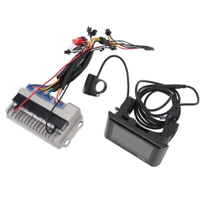 LCD Display Borstelloze Motor Controller Kit 36V 48V 60V 500W 28A Aluminium Legering Waterbestendig black