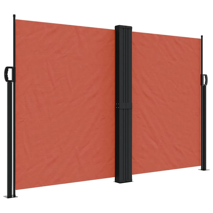 vidaXL - Windscherm - uittrekbaar - 160x1200 - cm - terracottakleurig