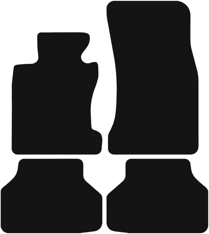 BASIC zwarte veloursmatten voor: BMW 5 E60 xDrive (2003-2010)