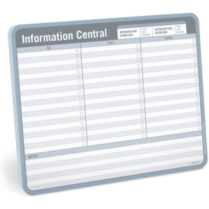 Knock Knock Information Central Paper Mousepad (Blue/Gray)