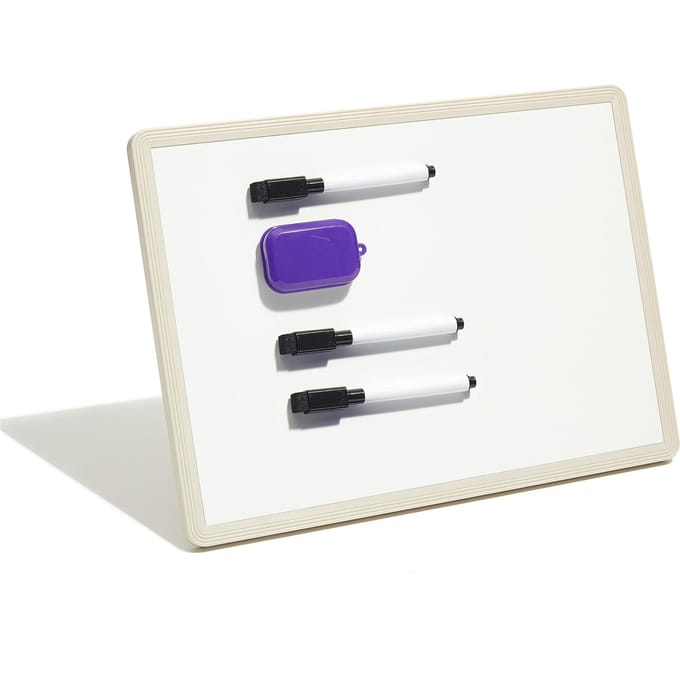 Jielisi Veelzijdig Magnetisch Bureau Whiteboard met Staande Schrijftafel Bevat 3 STuks Zwart wit