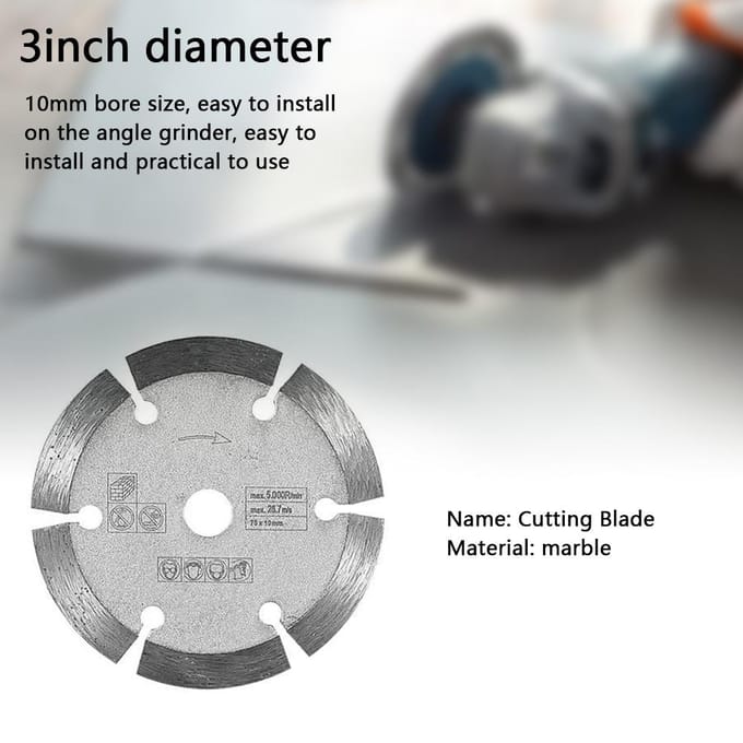 3 inch Dolomiet Zaagblad 75*1.2*10mm Slijpschijf Zaagblad Haakse Slijper Zaagblad voor Snijden veelkleurig