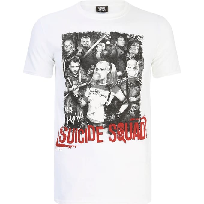 Suicide Squad Harley Quinn and Squad Heren T-Shirt - Zwart - M