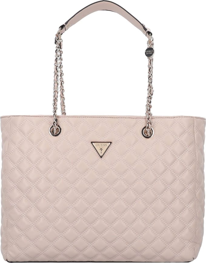 GUESS Schoudertas Giully Tote Light Beige Zalmroze